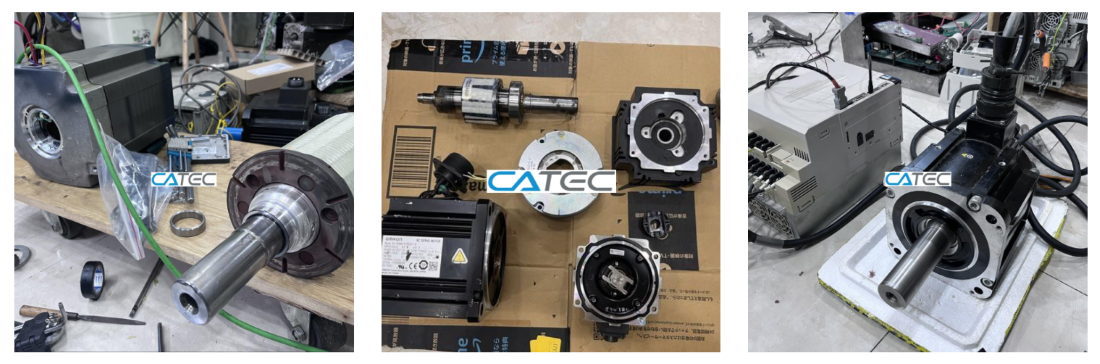 NHÂN VIÊN CATEC ĐANG THAY ENCODER CHO SERVO LS