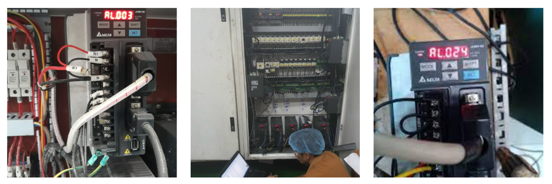 sửa động cơ servo delta tại xưởng catec