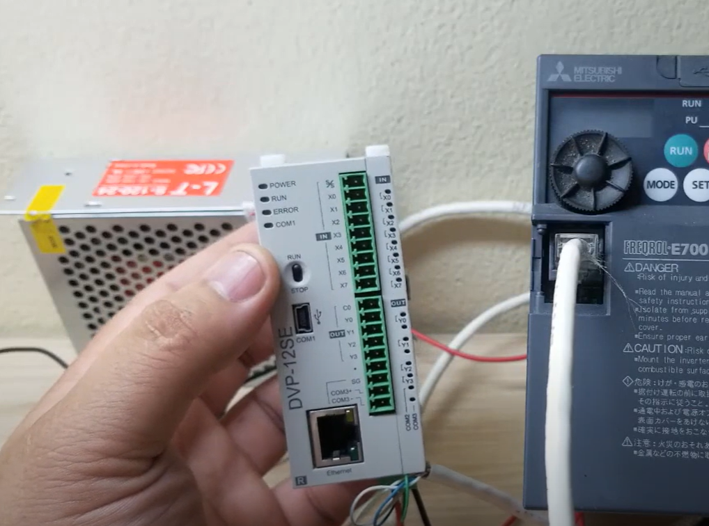 sửa plc delta tại xưởng catec