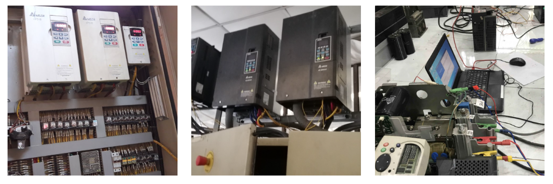 Nhân viên Catec đang sửa chữa biến tần Delta