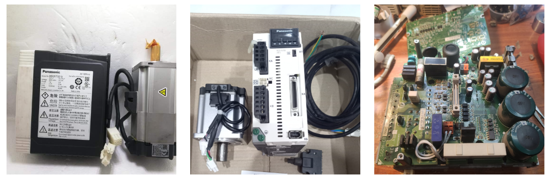 nhân viên catec đang sửa servo panasonic