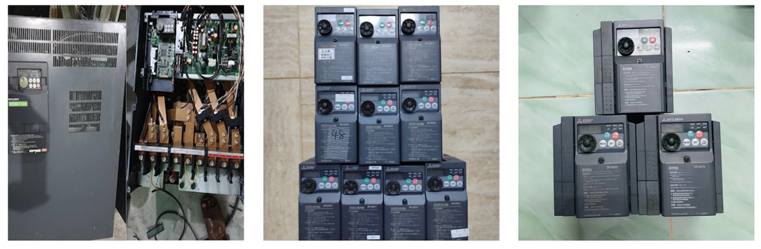 Nhân viên Catec đang sửa chữa biến tần Mitsubishi
