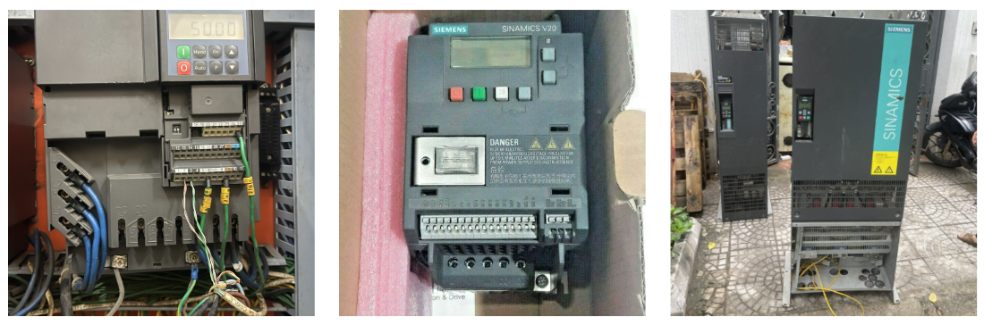 Nhân viên Catec đang sửa chữa biến tần Siemens