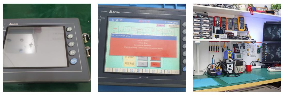 Sửa màn hình HMI Delta lỗi cảm ứng tại catec