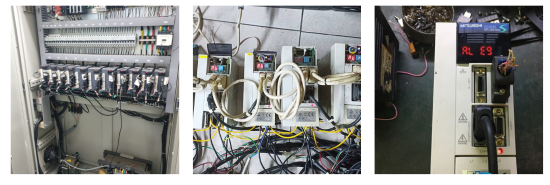 nhân viên catec sửa servo mitsubishi tại xưởng