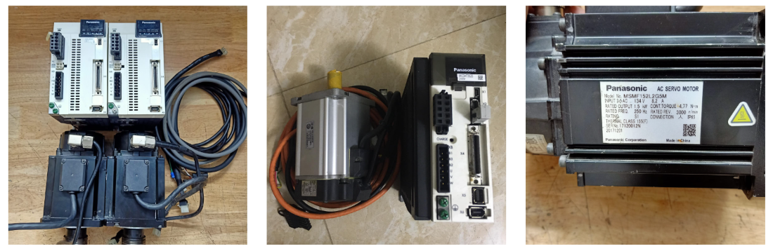 nhân viên catec đang sửa servo panasonic