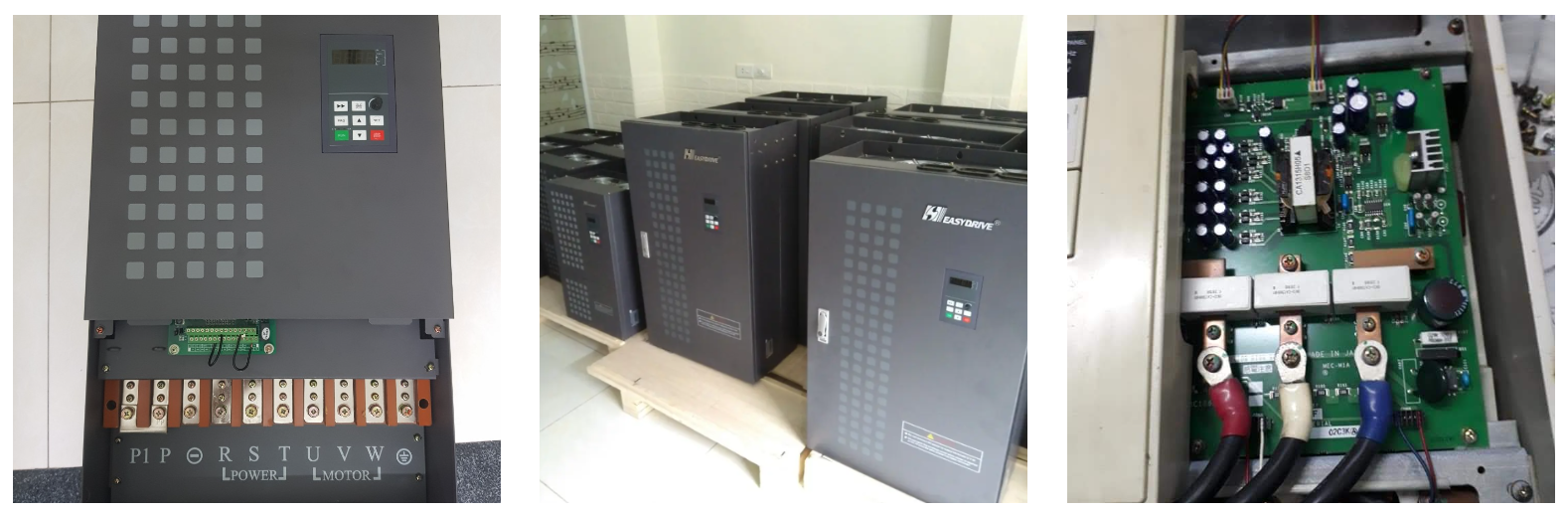 biến tần đang được sửa chữa tại xưởng catec