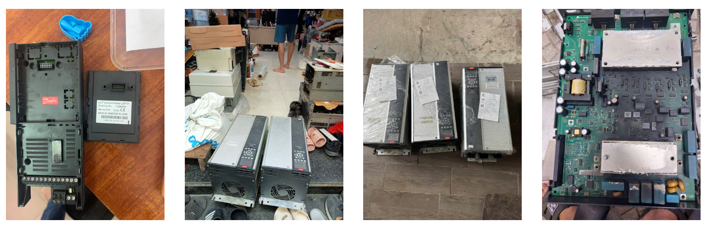 Nhân viên Catec đang sửa chữa biến tần Danfoss