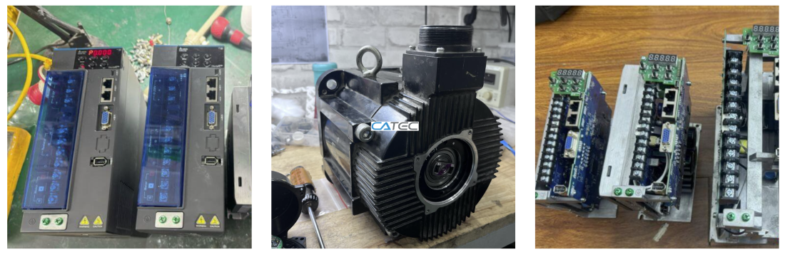 servo đang được sửa tại xưởng catec