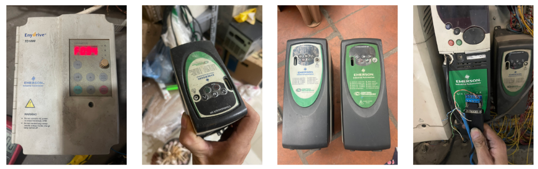 Nhân viên Catec đang sửa chữa biến tần Control Techniques