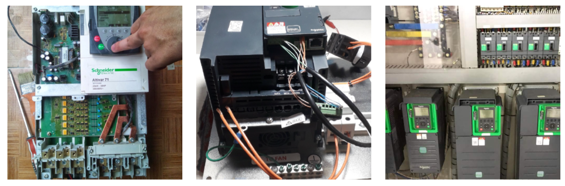 Nhân viên Catec đang sửa chữa biến tần Toshiba