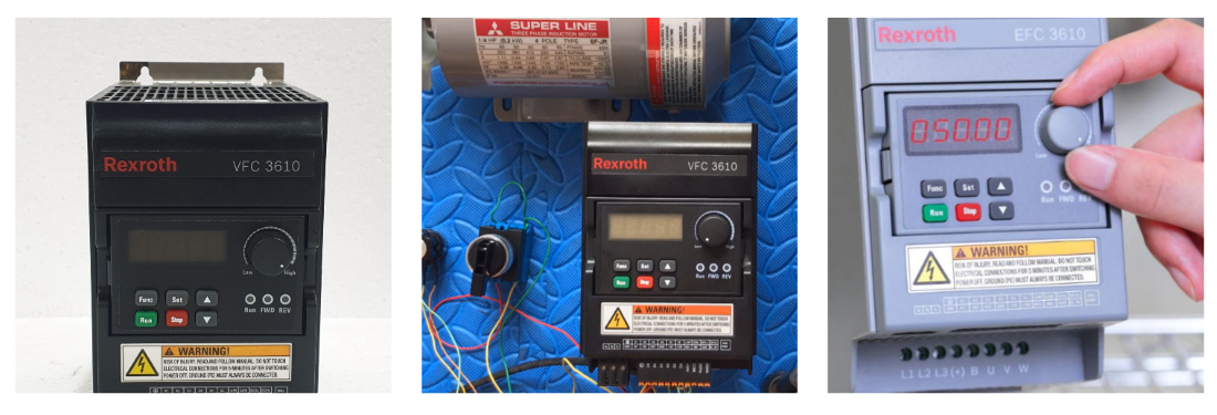 Nhân viên Catec đang sửa chữa biến tần Bosch Rexroth