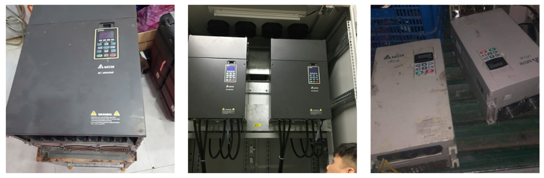 biến tần đang được sửa chữa tại xưởng catec