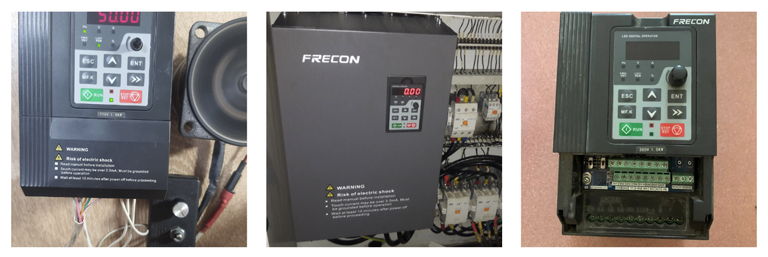Nhân viên Catec đang sửa chữa biến tần Frecon