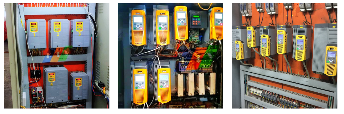 Nhân viên Catec đang sửa chữa biến tần Paker