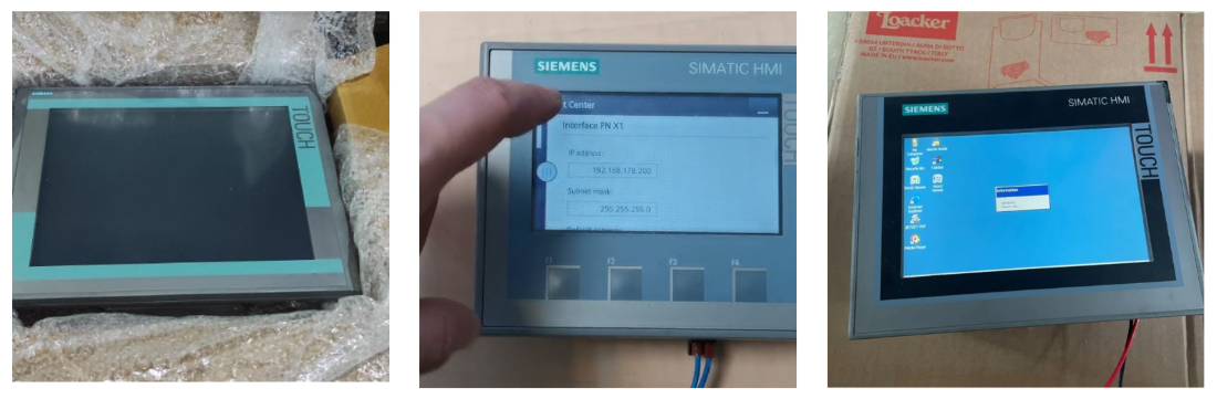 nhân viên chúng tôi đang sửa màn hình siemens