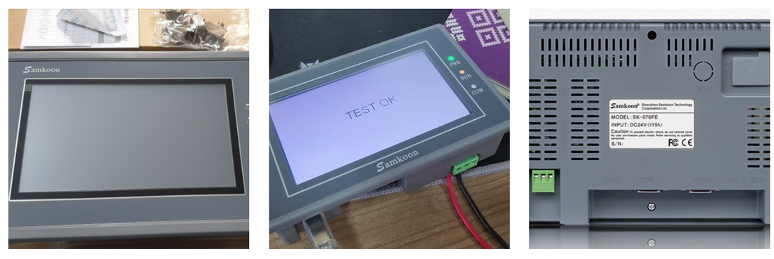 công ty catec đang sửa màn hìn HMI samkoon