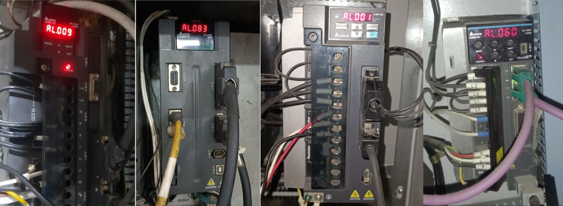 servo đang được sửa tại xưởng catec